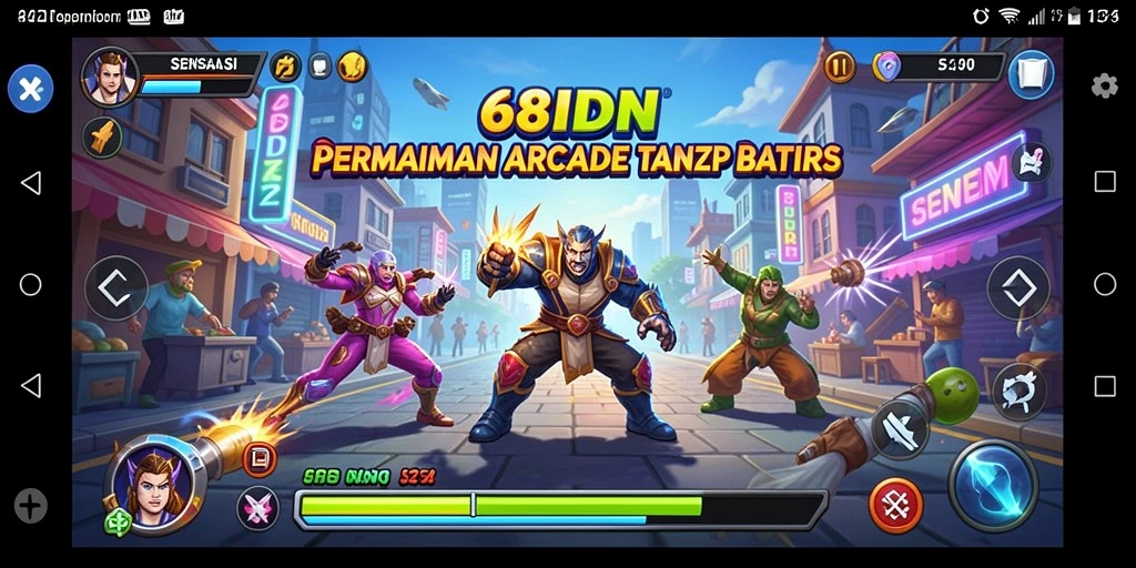 Tampilan gameplay seru dan menantang dari 68IDN.