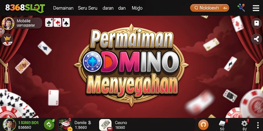 Tampilan menarik dari gameplay 8368SLOT yang menampilkan Domino.