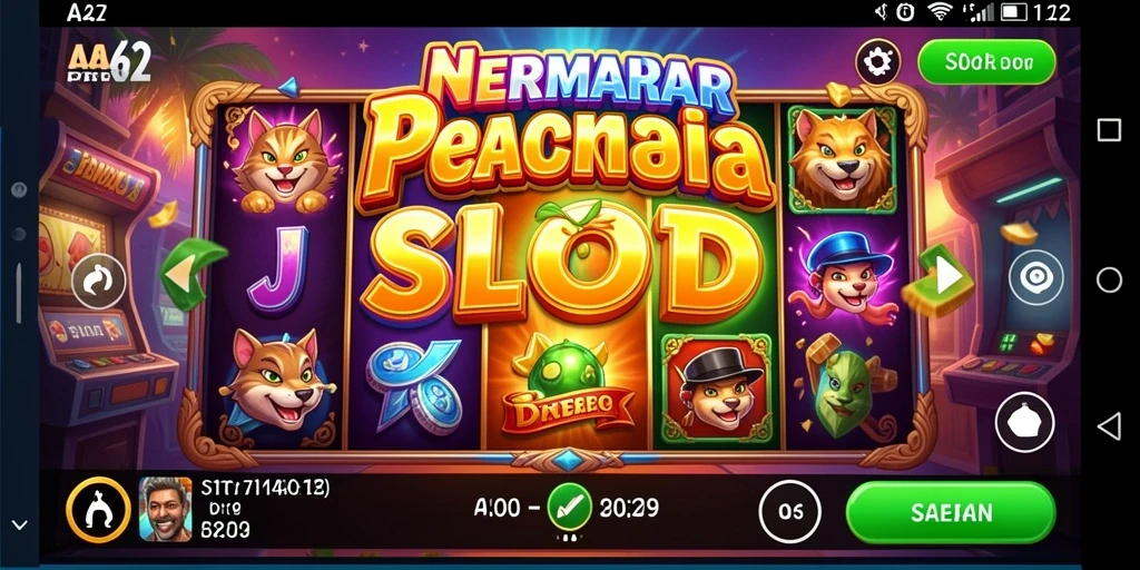 Tampilan gameplay menarik dari permainan Slot AA62.