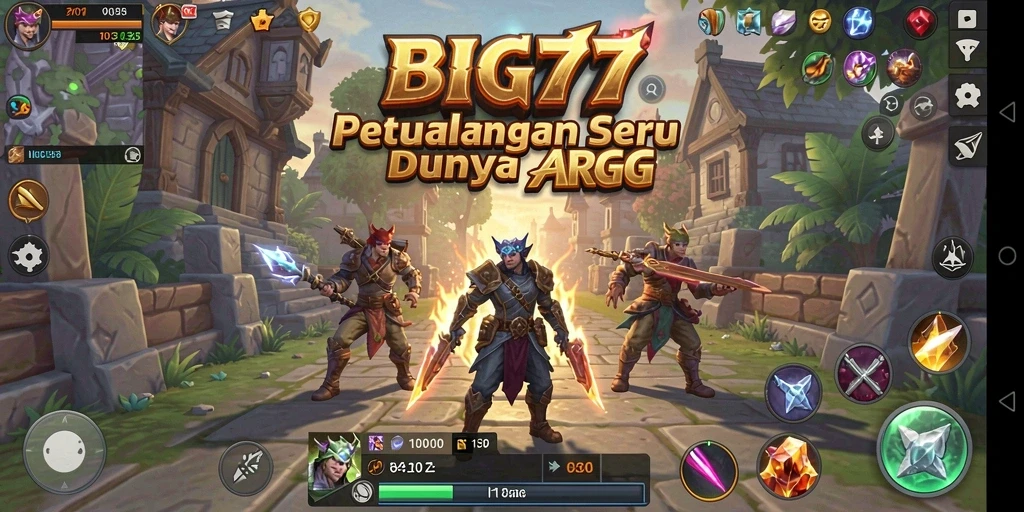 Tangkapan layar menampilkan aksi seru dalam BIG77 dengan grafis yang luar biasa.