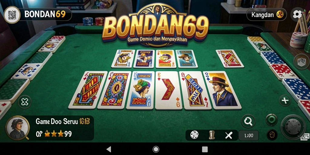 Tampilan gameplay menarik di dalam BONDAN69 yang menyajikan Domino.