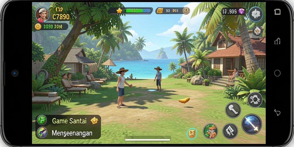Tampilan gameplay C7890 yang mengasyikkan dan berwarna-warni.