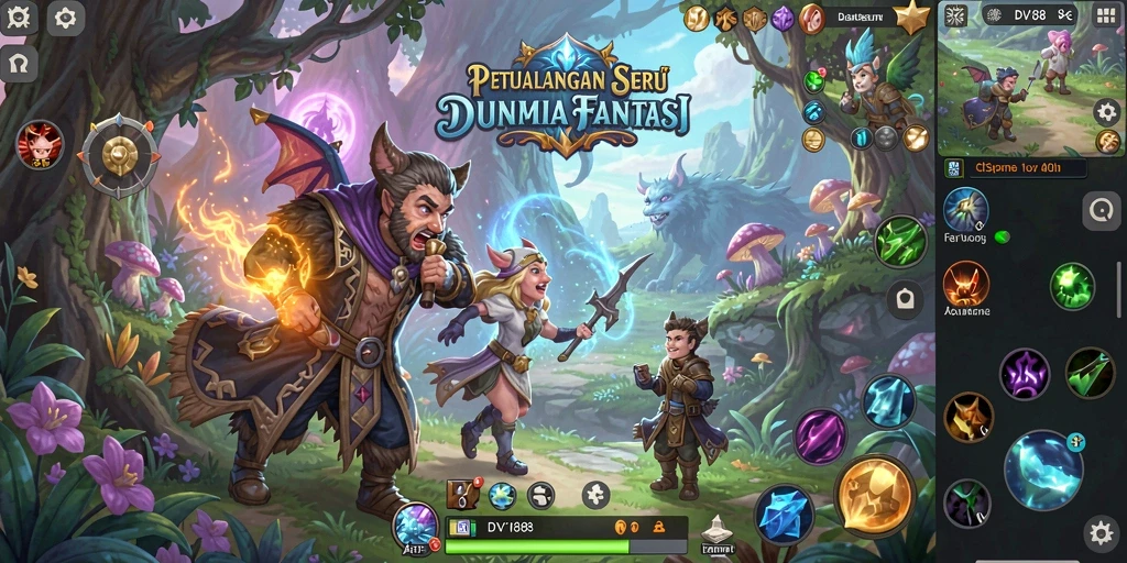 Tangkapan layar gameplay DV188 yang menampilkan petualangan menegangkan.