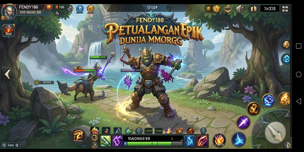 Screenshot utama FENDY188 menampilkan aksi seru dalam pertempuran MMORPG.
