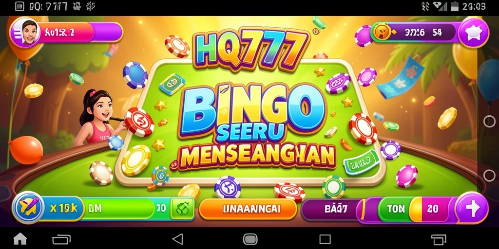 Tampilan gameplay Bingo yang seru dan interaktif.