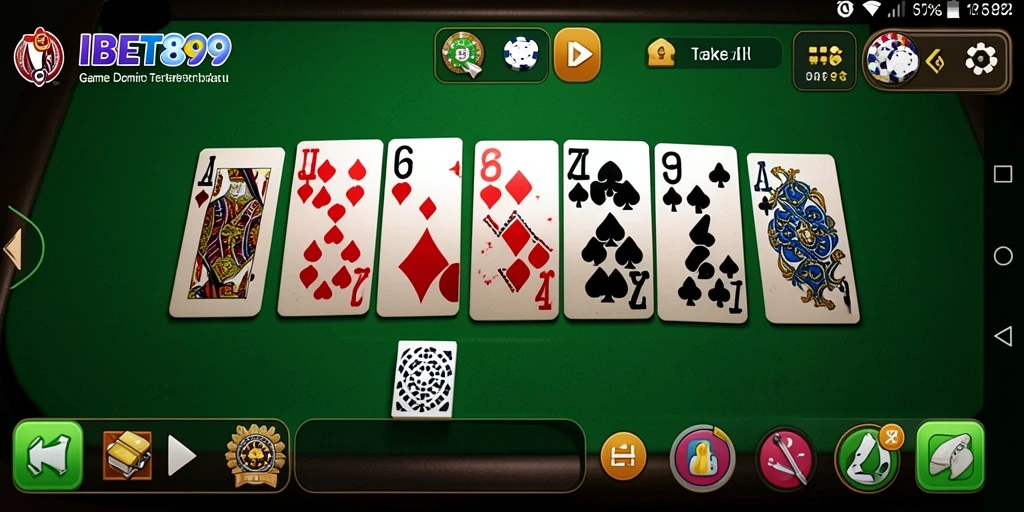 Tampilan menarik dari gameplay Domino di IBET899.