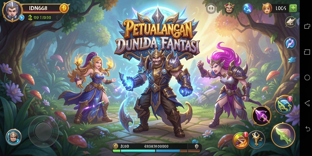 Tampilan Gameplay IDN668 yang menarik dan penuh warna.
