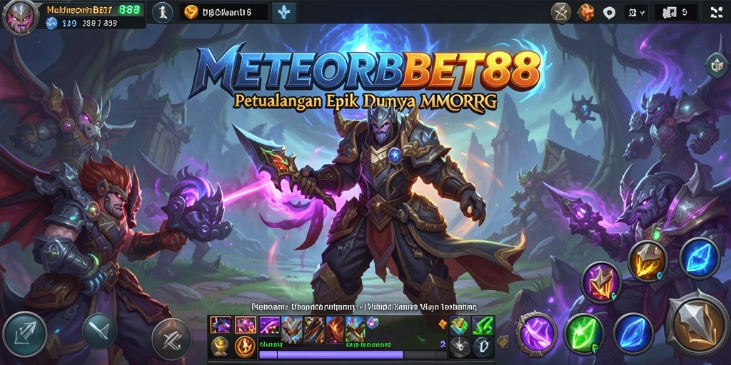 Tampilan gameplay menarik di dunia MMORPG yang menakjubkan.