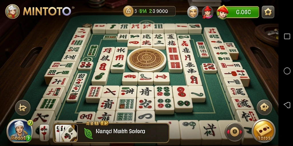 Tampilan gameplay MINTOTO yang seru dan penuh strategi Mahjong.