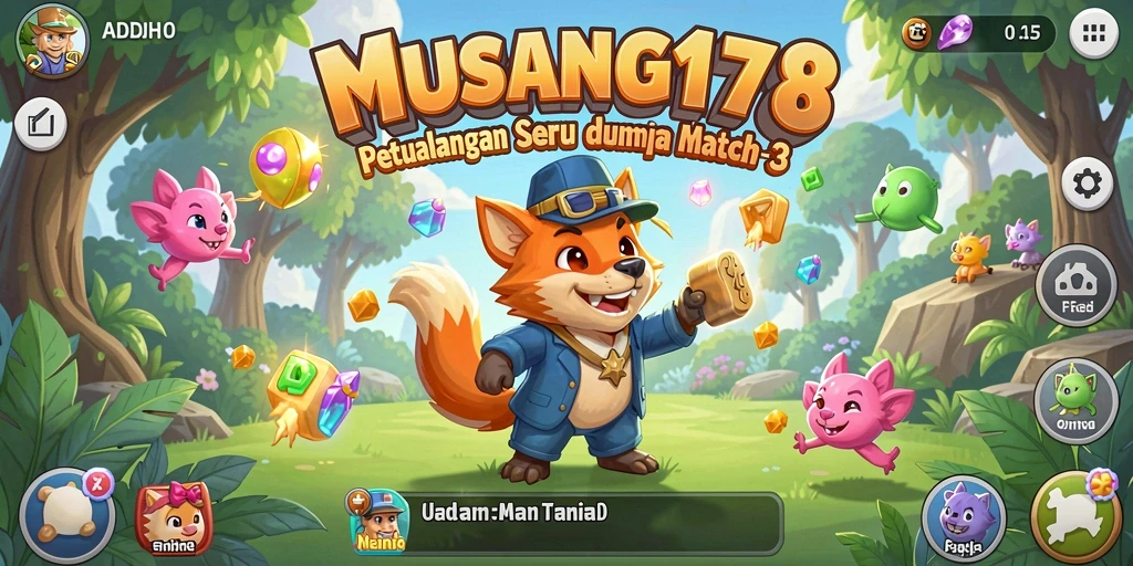 Screenshot menampilkan gameplay menantang dalam MUSANG178.