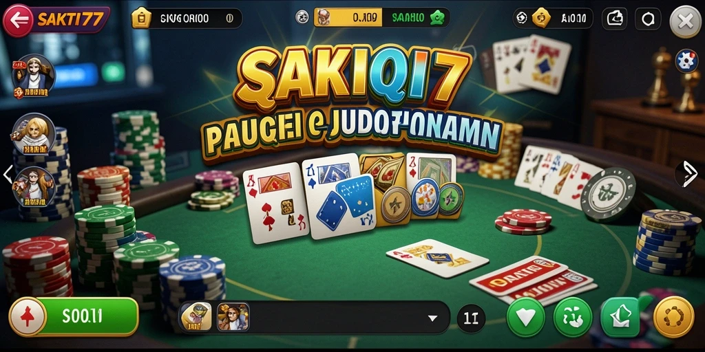 Tampilan gameplay menarik dari SAKTI77 dalam permainan QiuQiu.