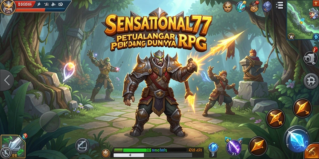 Tampilan gameplay RPG yang mendebarkan dan penuh aksi.