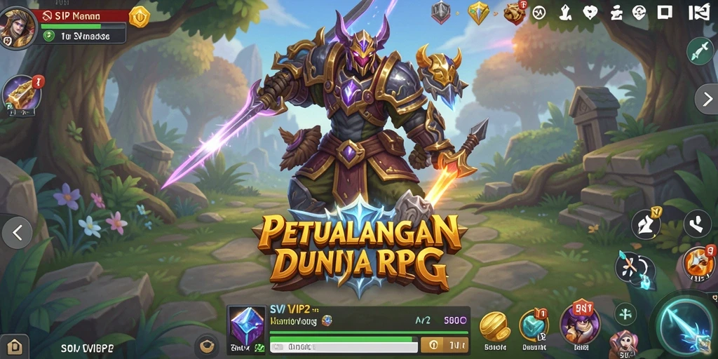 Tampilan gameplay menarik dari SVIP2 saat bertarung melawan monster.