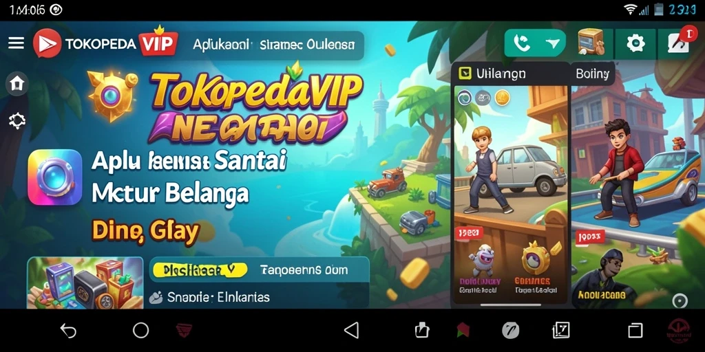 Screenshot gameplay TOKOPEDIAVIP yang menyenangkan dan interaktif.