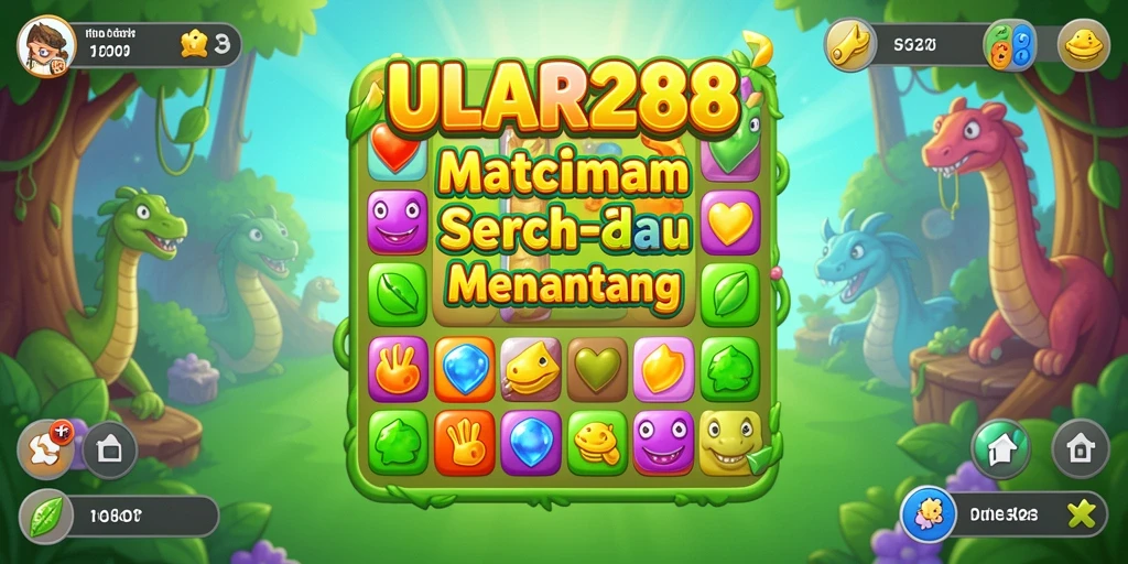 Tampilan seru gameplay ULAR288 yang penuh warna.
