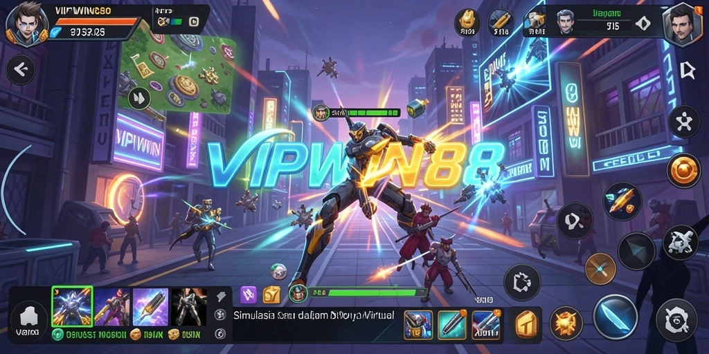 Screenshot menunjukkan karakter dalam misi seru di VIPWIN88.